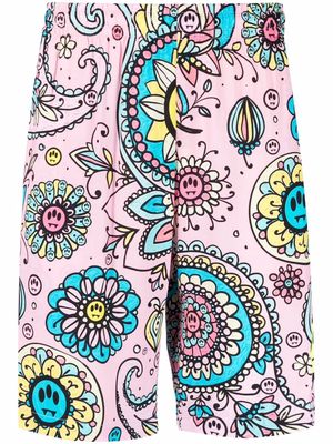 BARROW graphic-print shorts - Pink