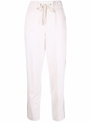 Peserico cropped tapered track pants - Neutrals