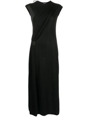 Giorgio Armani asymmetric maxi dress - Black