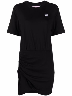 Chiara Ferragni Eye-motif cotton T-shirt dress - Black