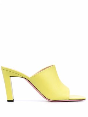 Wandler classic heeled mules - Yellow