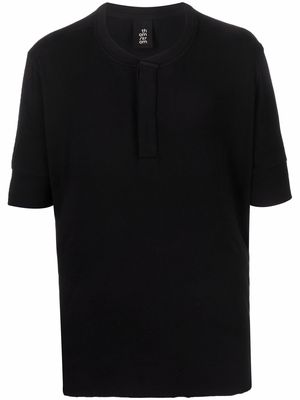 Thom Krom placket-detail T-shirt - Black