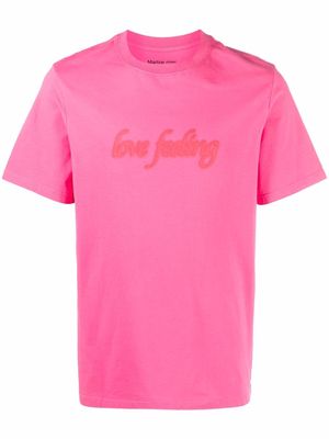 Martine Rose slogan-print short-sleeve T-shirt - Pink