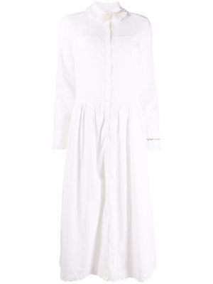 Zadig&Voltaire cotton mid-length shirt dress - White