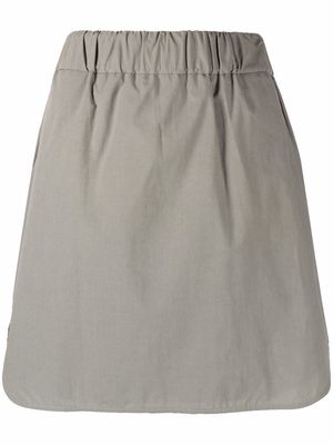 Fabiana Filippi A-line cotton mini skirt - Grey
