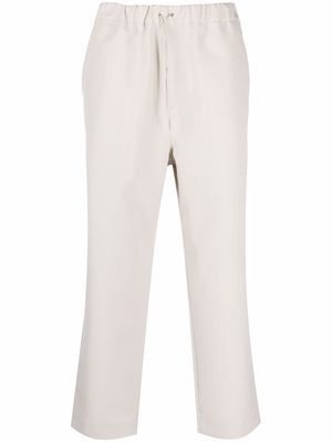 OAMC drawstring cropped trousers - Neutrals