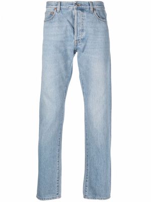 Valentino faded straight-leg jeans - Blue