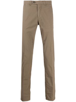 Corneliani straight-leg chino trousers - Brown