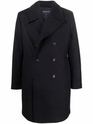 Michael Kors double-breasted wool coat - Blue