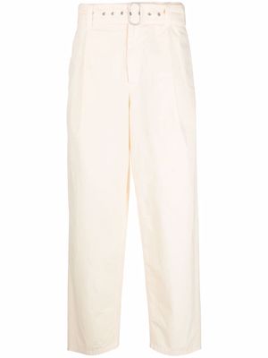 Jil Sander wide-leg cotton trousers - Yellow