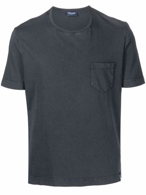 Drumohr pocketed short-sleeve T-shirt - Grey