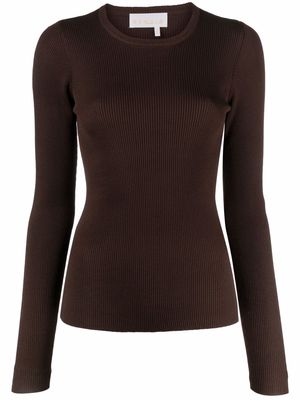 REMAIN cut-out knitted jumper - Brown