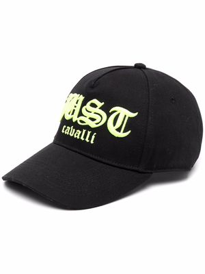 Just Cavalli logo-embroidered cotton cap - Black