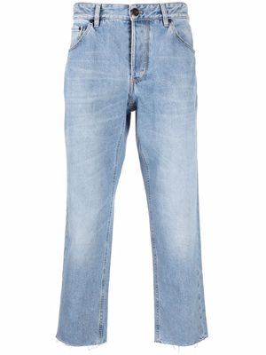 PT TORINO cropped straight leg jeans - Blue