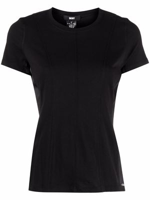 DKNY panelled short-sleeve T-shirt - Black