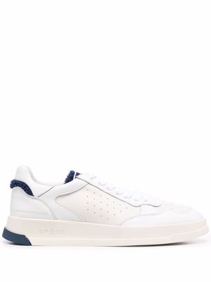 GHOUD perforated panelled sneakers - White