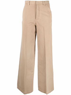 RED Valentino high-waisted flared trousers - Neutrals
