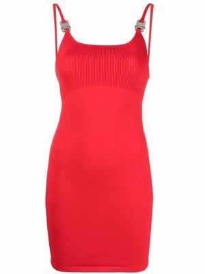 1017 ALYX 9SM buckle-detail knitted minidress - Red