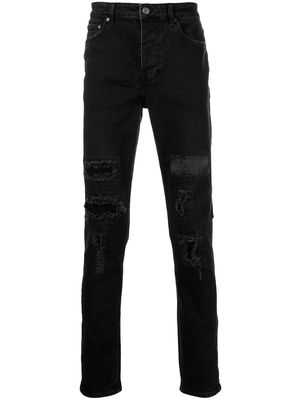 Ksubi distressed skinny-cut jeans - Black