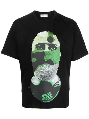 Ih Nom Uh Nit Mask On graphic-print T-shirt - Black