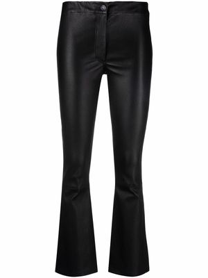 Arma cropped flared trousers - Black