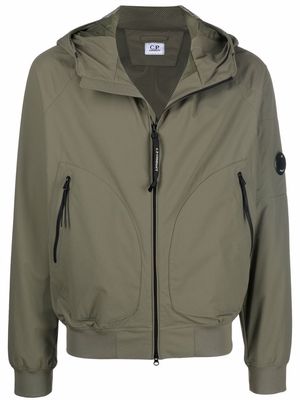 C.P. Company lens-detail hooded jacket - Green