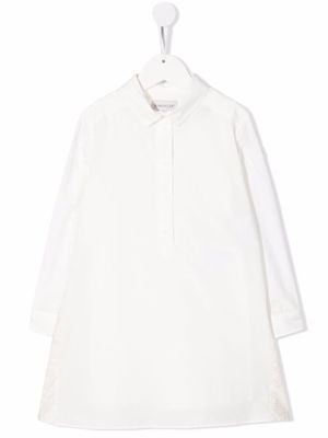 Moncler Enfant long-sleeve mini dress - White