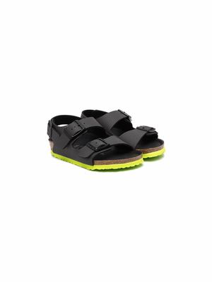 Birkenstock Kids slingback buckle-fastened sandals - Black