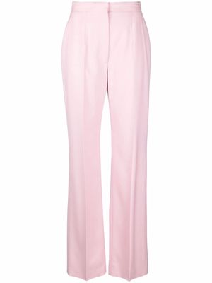 Alexander McQueen high-waisted tailored wool trousers - Pink