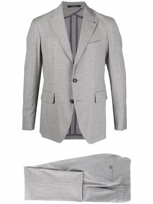 Tagliatore fitted single-breasted suit - Grey