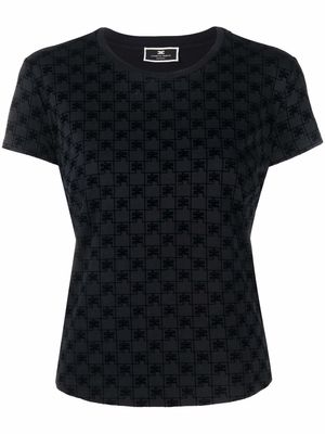 Elisabetta Franchi logo-print cotton T-shirt - Black