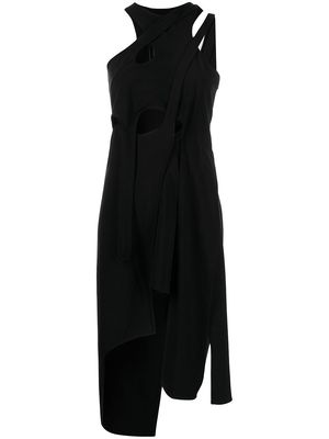 HELIOT EMIL cut-out asymmetric dress - Black