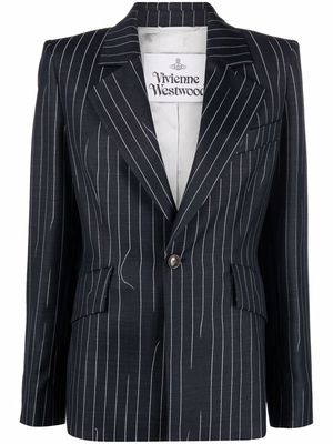 Vivienne Westwood pinstripe single-breasted blazer - Blue