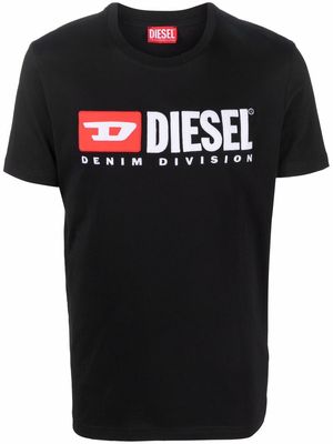 Diesel embroidered-logo cotton T-shirt - Black