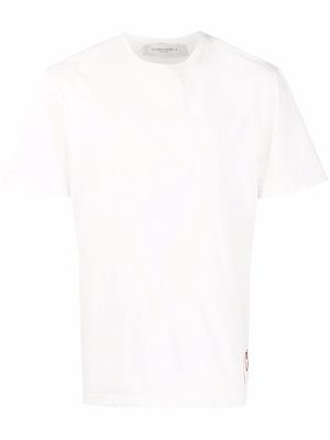 Golden Goose logo-patch short-sleeved T-shirt - White