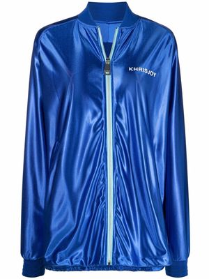 Khrisjoy logo-print jacket - Blue