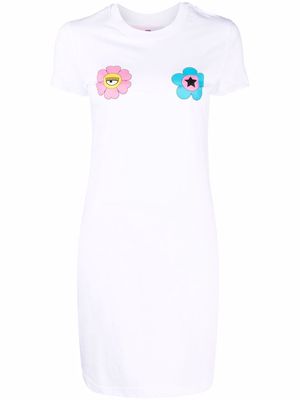Chiara Ferragni graphic-print T-shirt dress - White