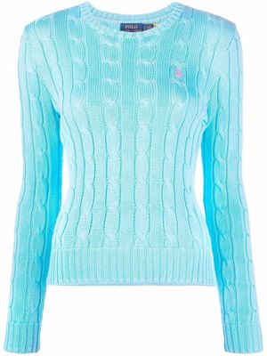 Polo Ralph Lauren Polo Pony cable-knit jumper - Blue