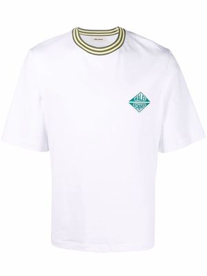 Wales Bonner logo-print short-sleeved T-shirt - White