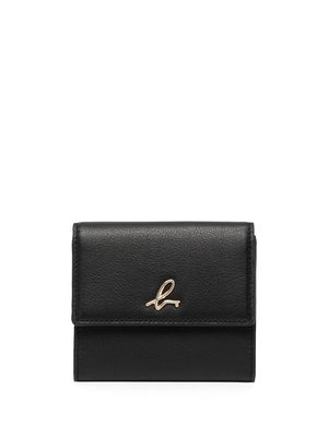 agnès b. bi-fold leather wallet - Black