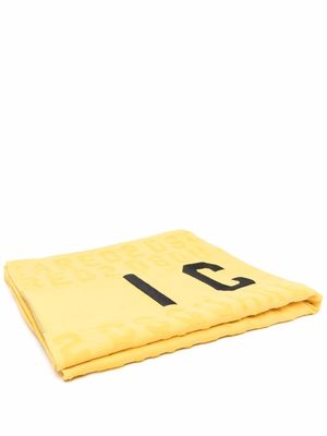 Dsquared2 logo-print bath towel - Yellow