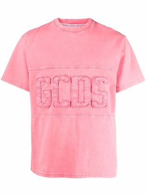 Gcds logo-patch short-sleeve T-shirt - Pink