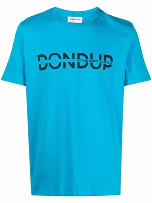 DONDUP chest-logo crewneck T-shirt - Blue