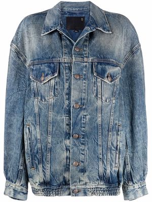 R13 oversized denim trucker jacket - Blue