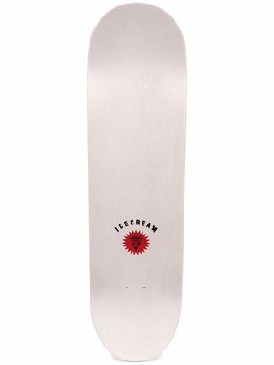 ICECREAM logo-print skate deck - Neutrals