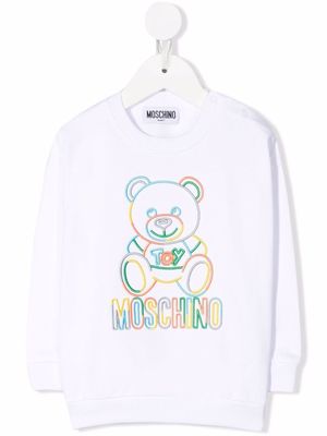 Moschino Kids Teddy Bear-motif sweatshirt - White