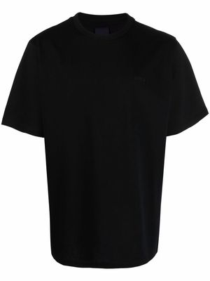 Juun.J embroidered-logo cotton T-Shirt - Black