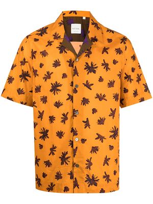 PAUL SMITH floral-print cotton shirt - Orange