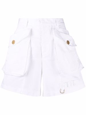 Dsquared2 high-waisted cotton shorts - White