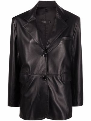 Manokhi Jared leather blazer - Black